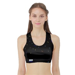 Night Sports Bra With Border