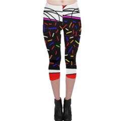 Color Tv Capri Leggings 