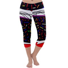 Color Tv Capri Yoga Leggings