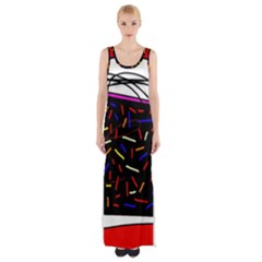 Color Tv Maxi Thigh Split Dress by Moma