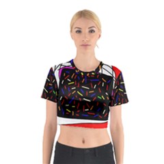 Color Tv Cotton Crop Top by Moma