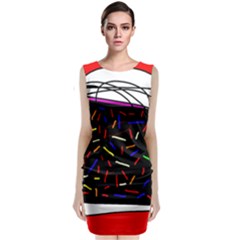 Color Tv Classic Sleeveless Midi Dress