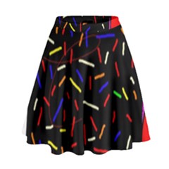 Color Tv High Waist Skirt