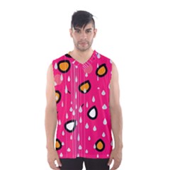 Rainy Day - Pink Men s Basketball Tank Top