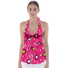 Rainy Day - Pink Babydoll Tankini Top