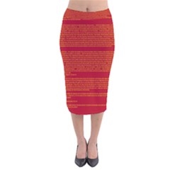 Biography Velvet Midi Pencil Skirt by MRTACPANS