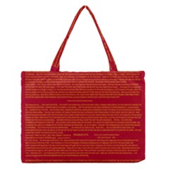 Writing Grace Medium Zipper Tote Bag