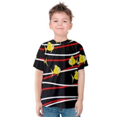 Five Yellow Fish Kids  Cotton Tee