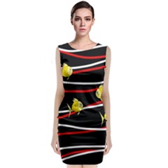 Five Yellow Fish Classic Sleeveless Midi Dress