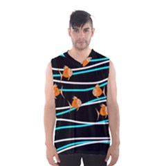 Five Orange Fish Men s Basketball Tank Top by Valentinaart