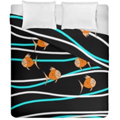 Five Orange Fish Duvet Cover Double Side (california King Size)