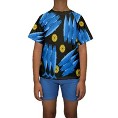 Mackerel Meal Kids  Short Sleeve Swimwear