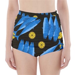 Mackerel Meal High-waisted Bikini Bottoms