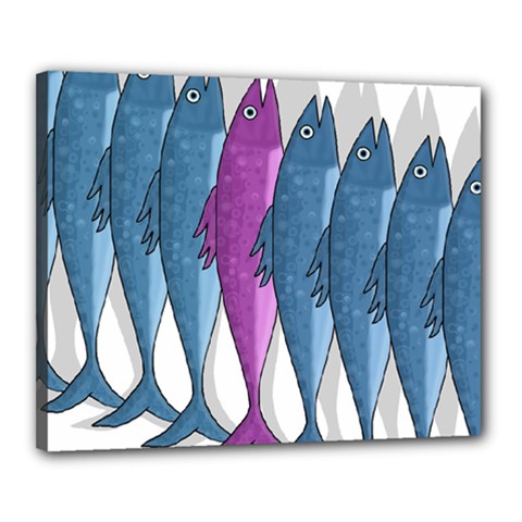 Mackerel Miltary Canvas 20  X 16 