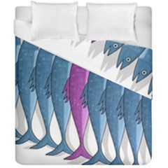 Mackerel Miltary Duvet Cover Double Side (california King Size)