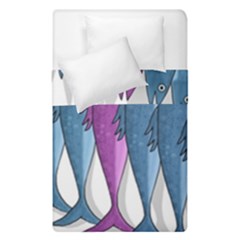 Mackerel Miltary Duvet Cover Double Side (single Size) by Valentinaart