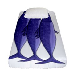 Mackerel  - Purple Fitted Sheet (single Size)