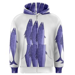 Mackerel  - Purple Men s Zipper Hoodie