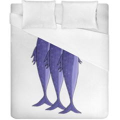 Mackerel  - Purple Duvet Cover (california King Size)