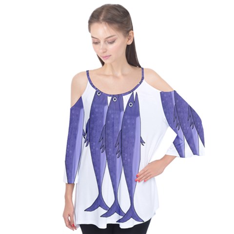 Mackerel  - Purple Flutter Tees by Valentinaart