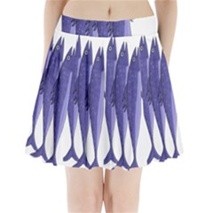 Mackerel  - Purple Pleated Mini Skirt by Valentinaart