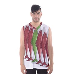 Mackerel Military 2 Men s Basketball Tank Top by Valentinaart