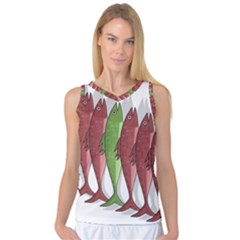 Mackerel Military 2 Women s Basketball Tank Top