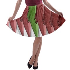 Mackerel Military 2 A-line Skater Skirt