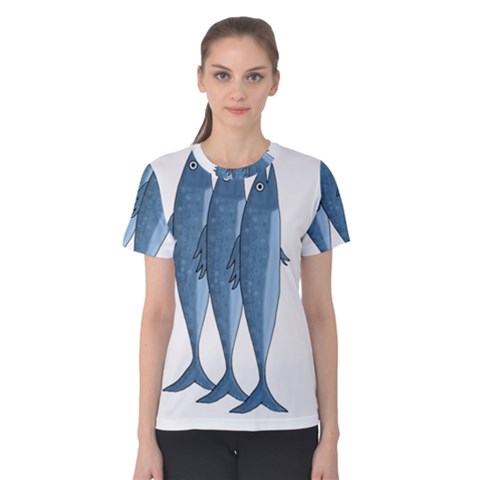 Mackerel Women s Cotton Tee by Valentinaart