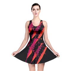 Red Fish Reversible Skater Dress by Valentinaart