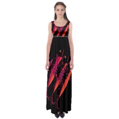 Red Fish Empire Waist Maxi Dress