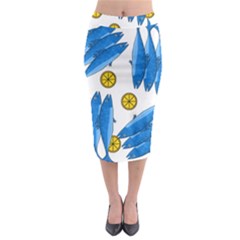 Mackerel Meal 2 Midi Pencil Skirt