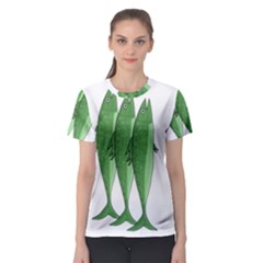 Mackerel - Green Women s Sport Mesh Tee