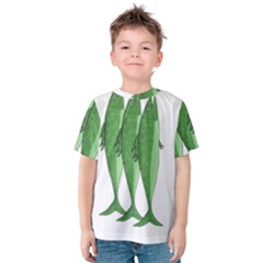 Mackerel - Green Kids  Cotton Tee