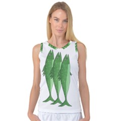 Mackerel - Green Women s Basketball Tank Top