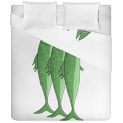 Mackerel - Green Duvet Cover Double Side (california King Size)