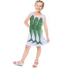 Mackerel - Green Kids  Tunic Dress