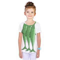 Mackerel - Green Kids  One Piece Tee