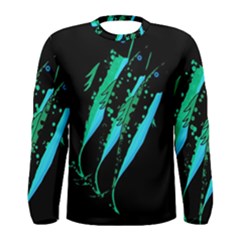 Green Fish Men s Long Sleeve Tee