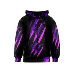 Purple Fish Kids  Zipper Hoodie by Valentinaart