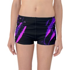 Purple Fish Boyleg Bikini Bottoms by Valentinaart