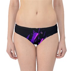 Purple Fish Hipster Bikini Bottoms by Valentinaart