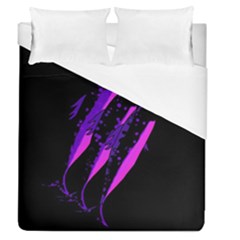 Purple Fish Duvet Cover (queen Size)