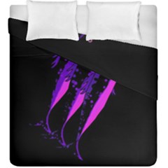 Purple Fish Duvet Cover Double Side (king Size)