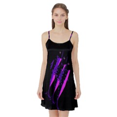 Purple Fish Satin Night Slip by Valentinaart