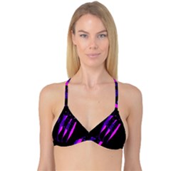 Purple Fish Reversible Tri Bikini Top by Valentinaart