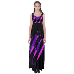 Purple Fish Empire Waist Maxi Dress by Valentinaart