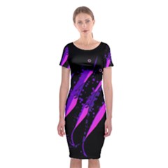 Purple Fish Classic Short Sleeve Midi Dress