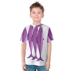 Mackerel - Magenta Kids  Cotton Tee