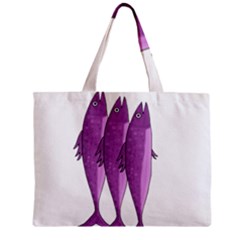 Mackerel - Magenta Zipper Mini Tote Bag